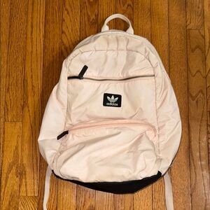 Adidas Light Pink Backpack with Black Accents